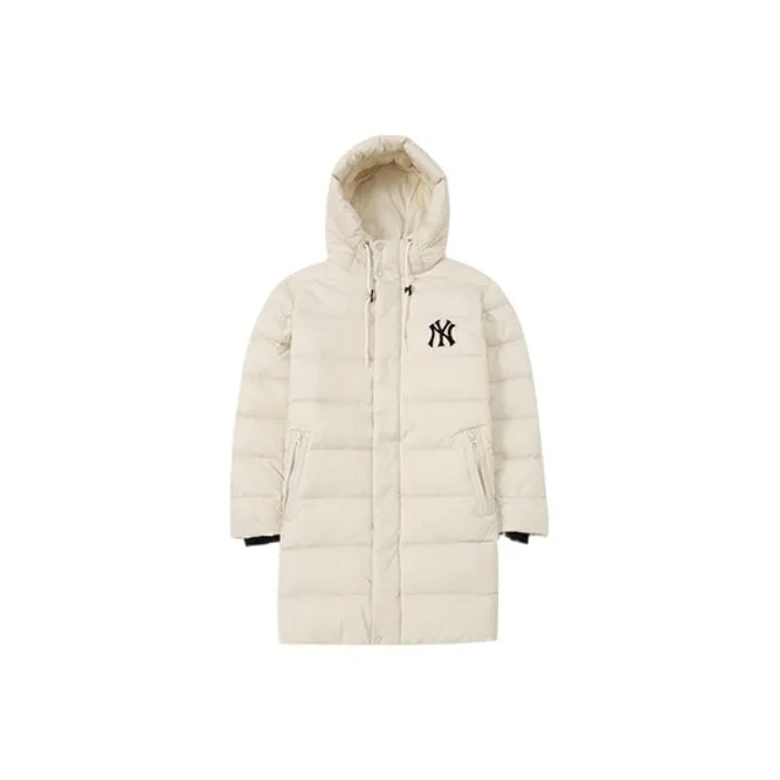 MLB New York Yankees Down Jacket Long Unisex White