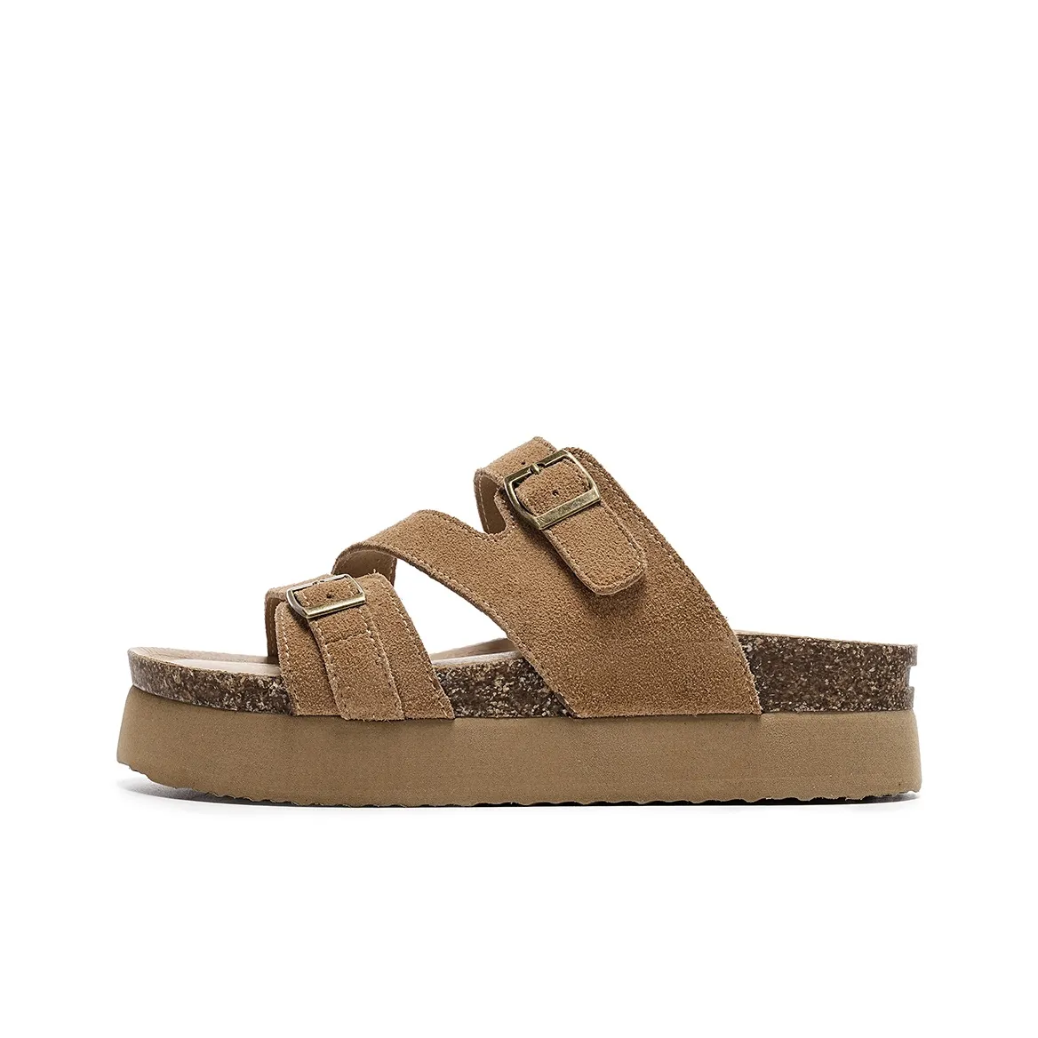 EBLAN Слипоны Женские CAMEL