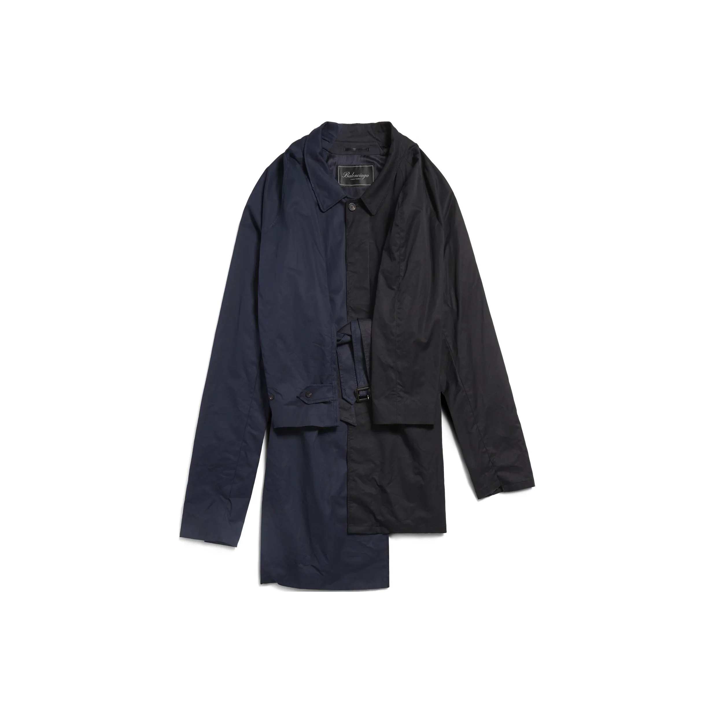 Balenciaga Coat Loose Fit Unisex Black