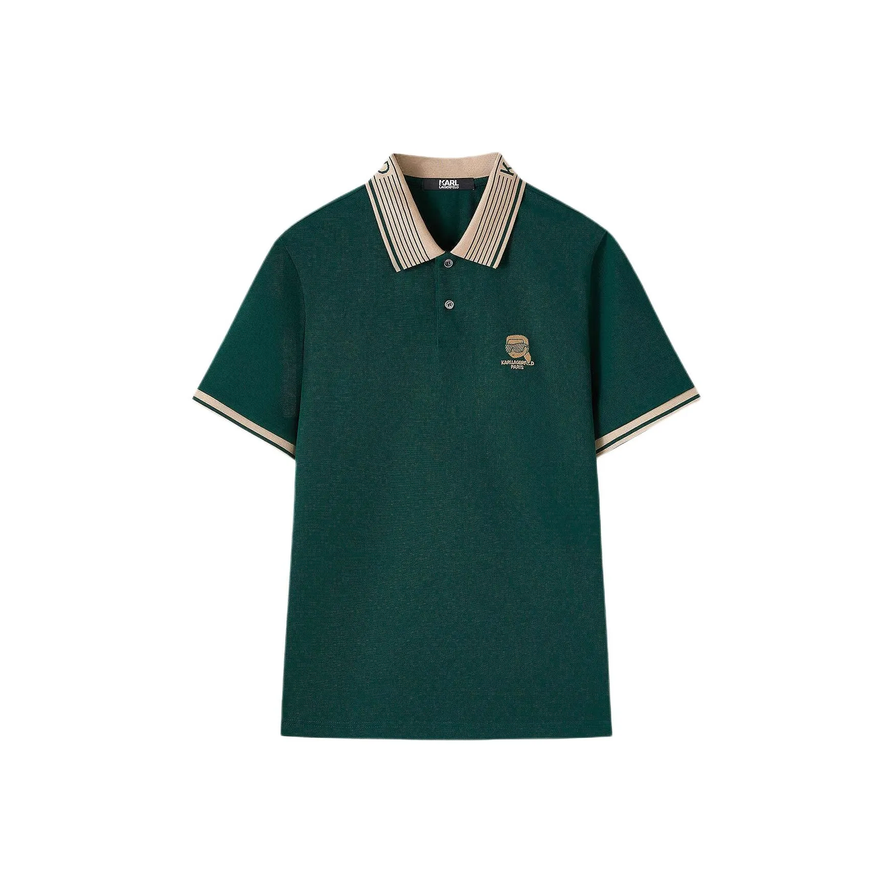 Karl Lagerfeld SS25 Поло Мужское Зеленое
