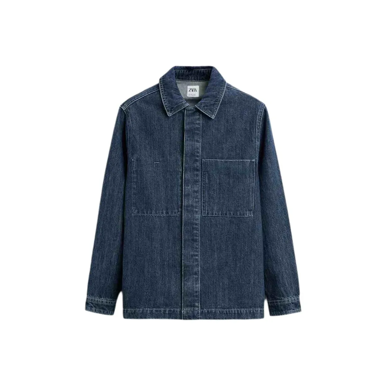 ZARA Denim Jackets Men's Blue
