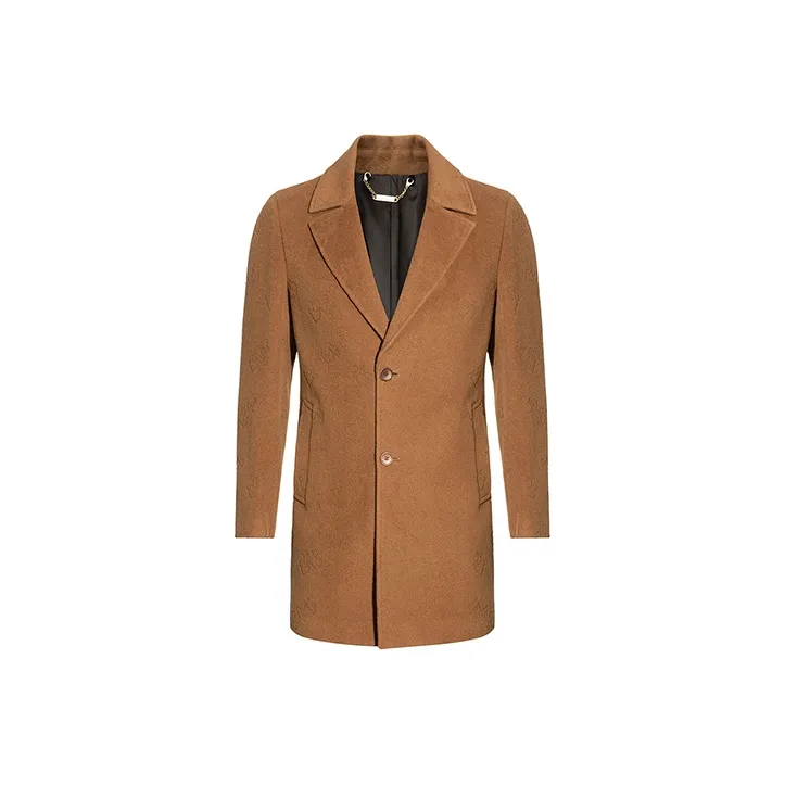 DAVID NAMAN Coats Men's Camel