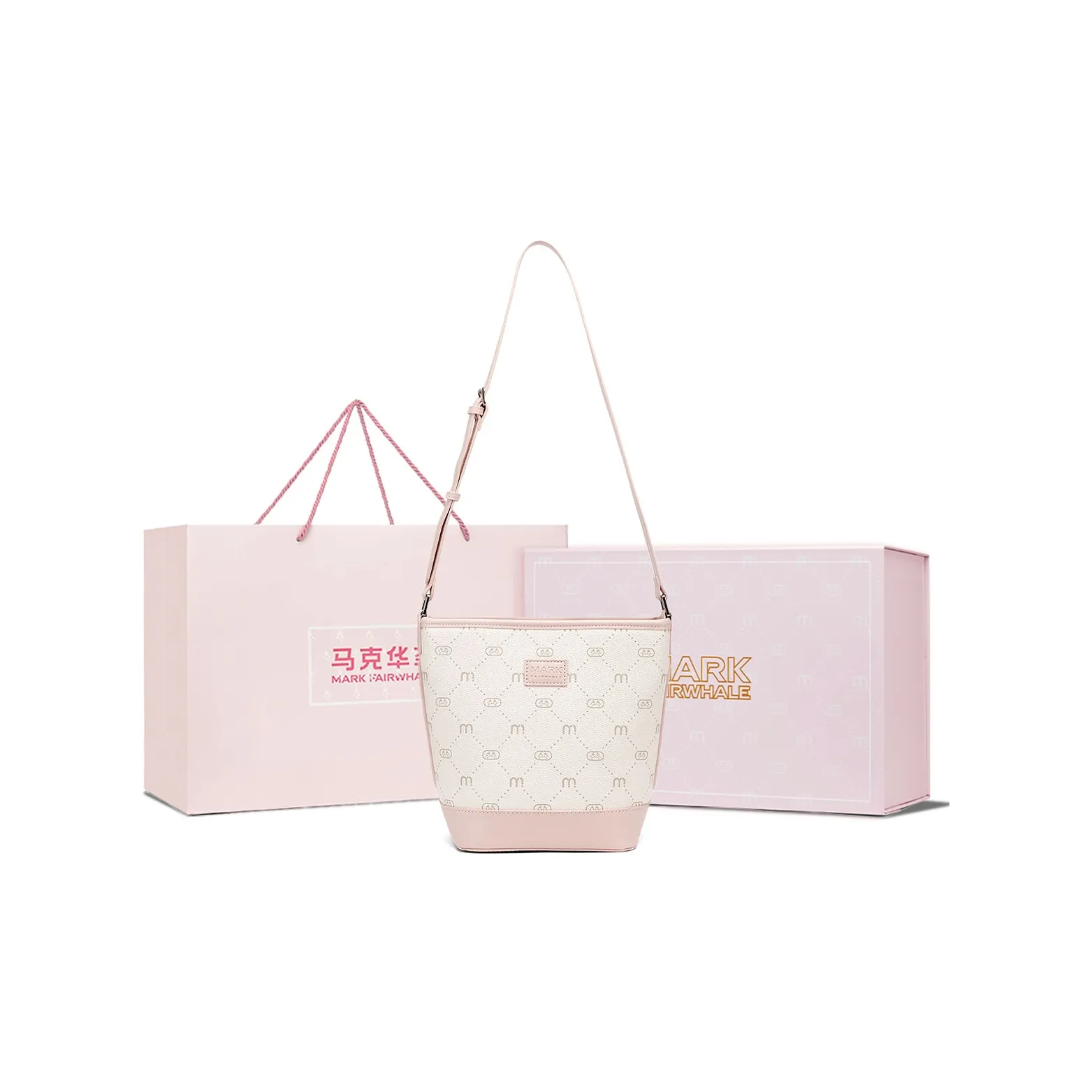 FAIRWHALE Синтетическая кожа Регулируемый ремешок Сумка через плечо Сумка на плечо Стандартная Женская Вишневый цветок Розовый