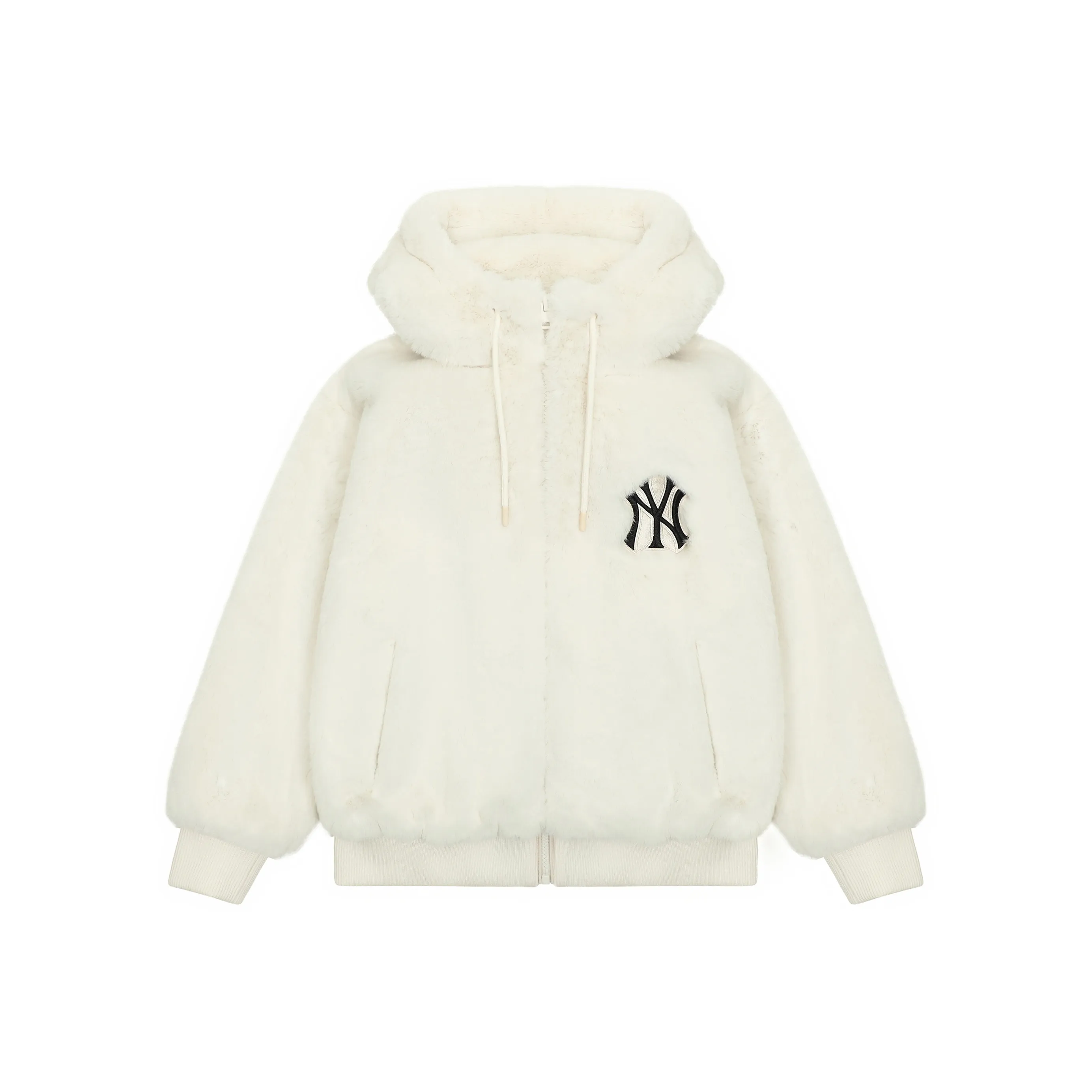 MLB Velvet Jackets Unisex Cream