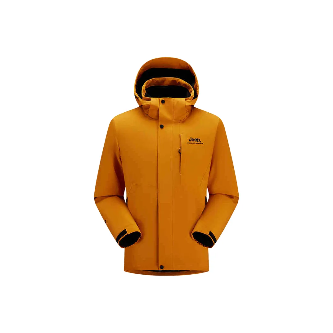 Jeep Hiking Outdoor Hiking Waterproof And Windproof To Keep Warm Windbreaker Jacket Men's