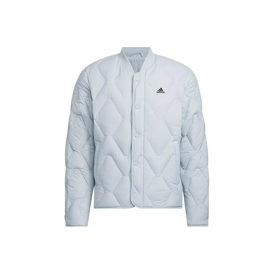 Adidas Light Gray Men's Down Jackets Adidas Светло-серый Мужской Пуховики