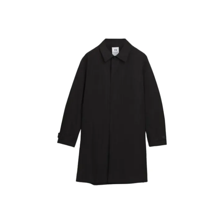 Y 3 Черное Мужское Пальто