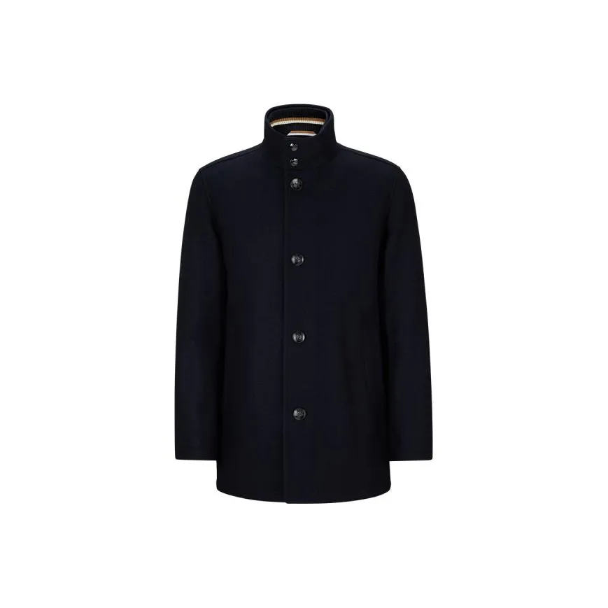HUGO BOSS FW23 Coats Men's Dark Blue