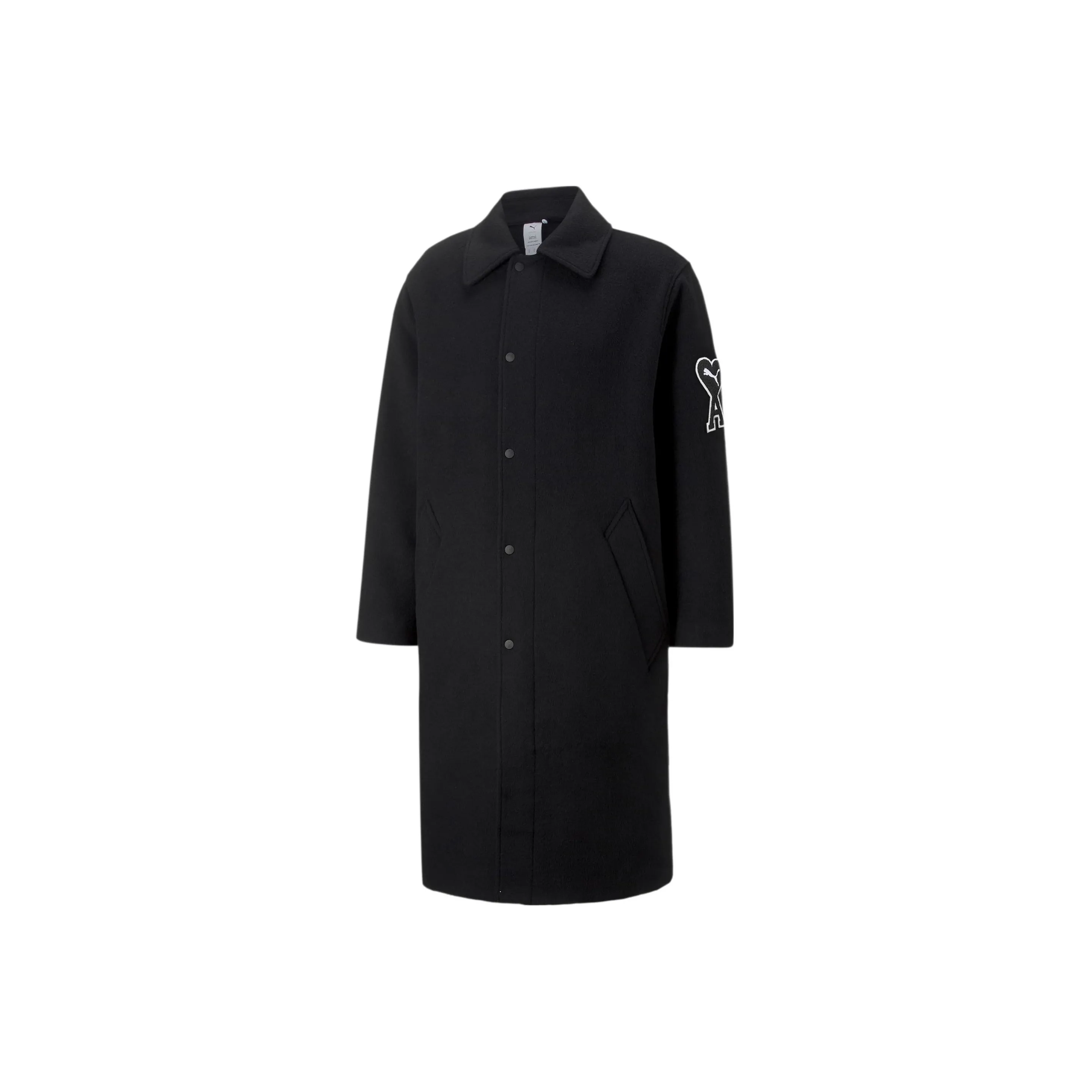 PUMA X Ami Co Branded SERIES Черное унисекс пальто