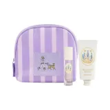 3종 세트: 라벤더 핸드 크림 30ml + 라벤더 롤-온 식물 추출물 오일 8ml + 겉감 원단 세면백