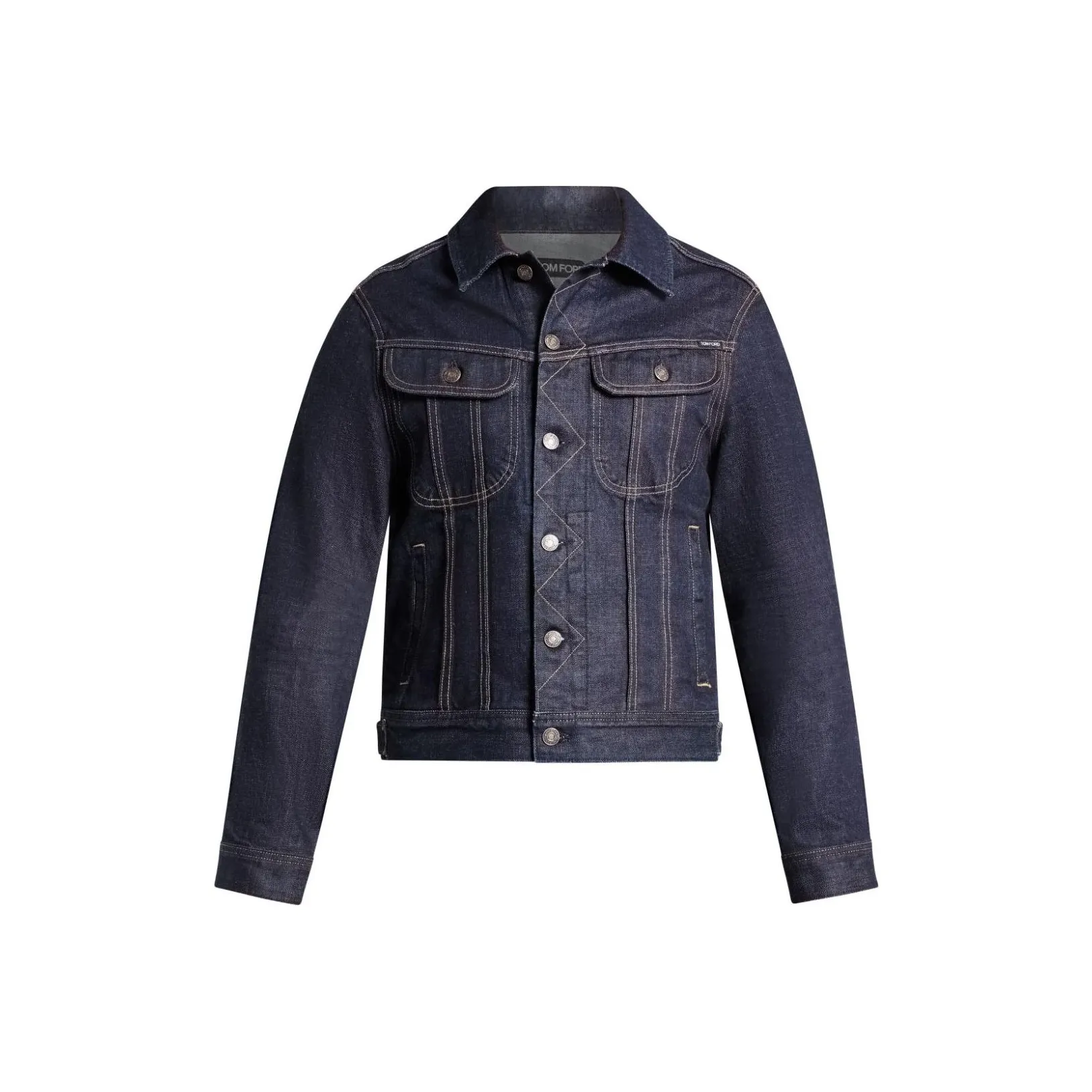 TOM FORD Contrast stitching Denim Jacket