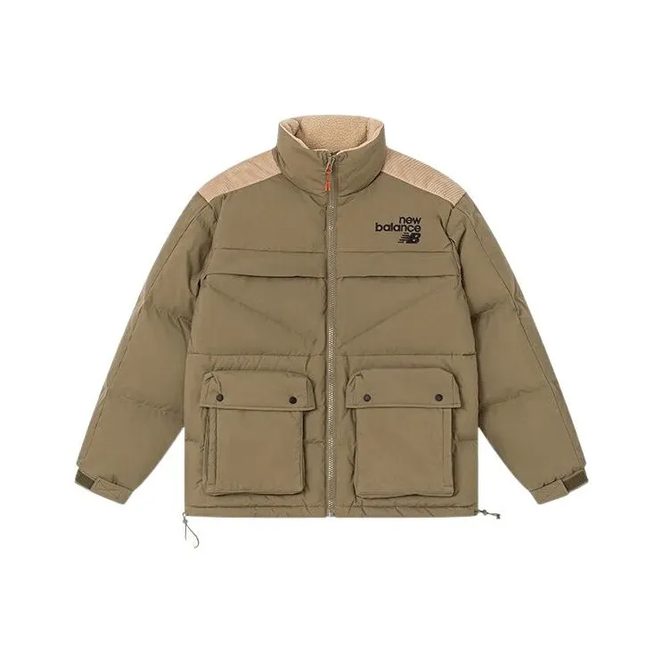 New Balance Оливково-зеленый Мужской Пуховик