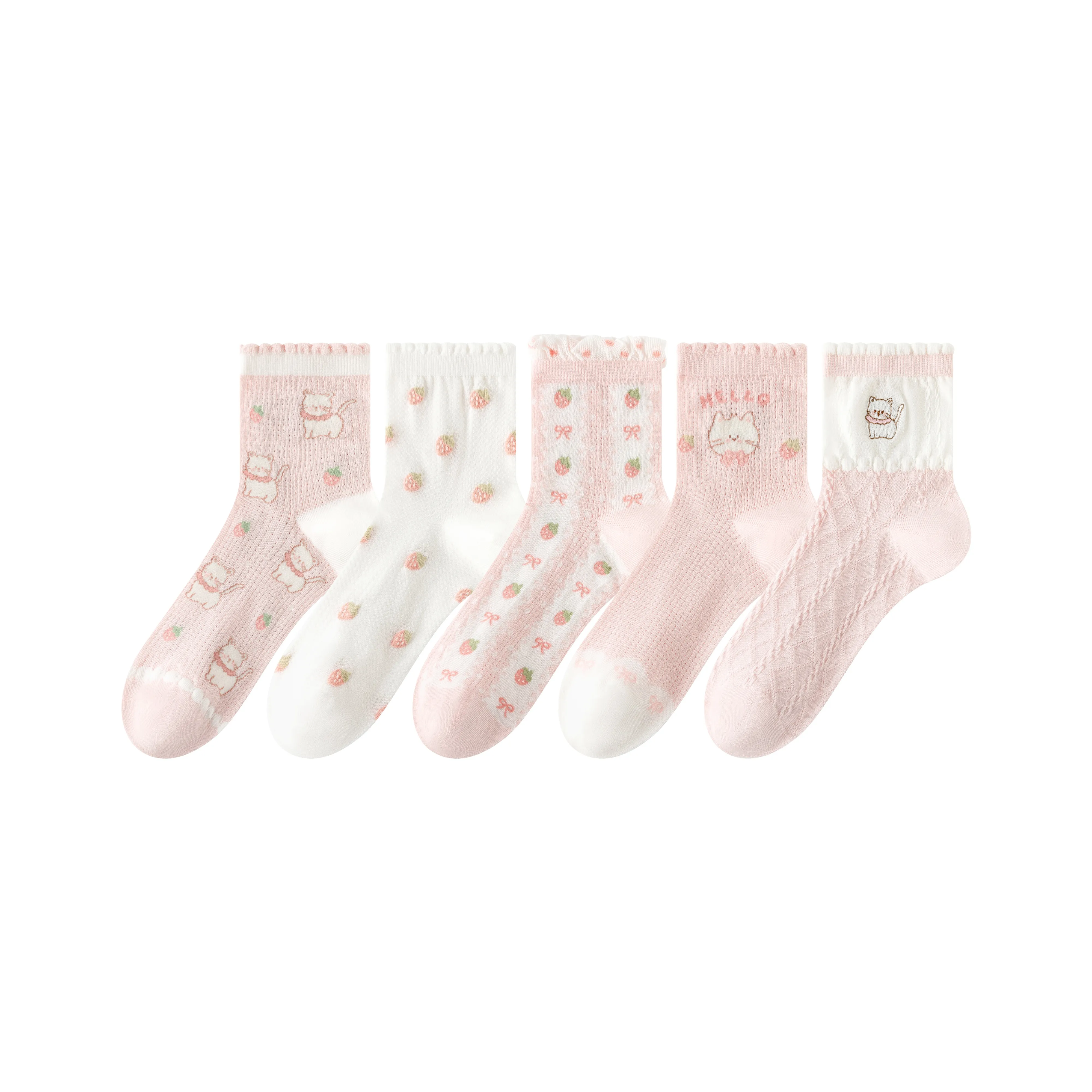Caramella Mid Calf Socks Women's 5 Pack