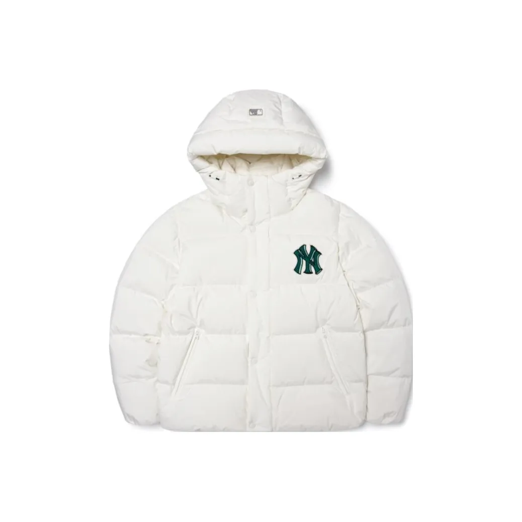 MLB Down polo jacket Cropped Unisex White