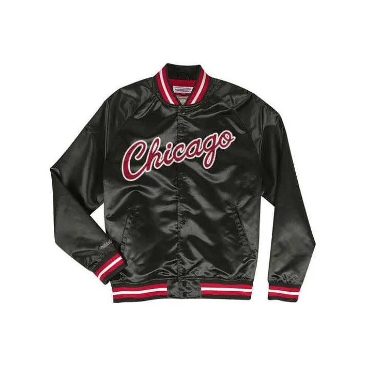 Mitchell Ness Черный Унисекс Объемные куртки (пуфы)