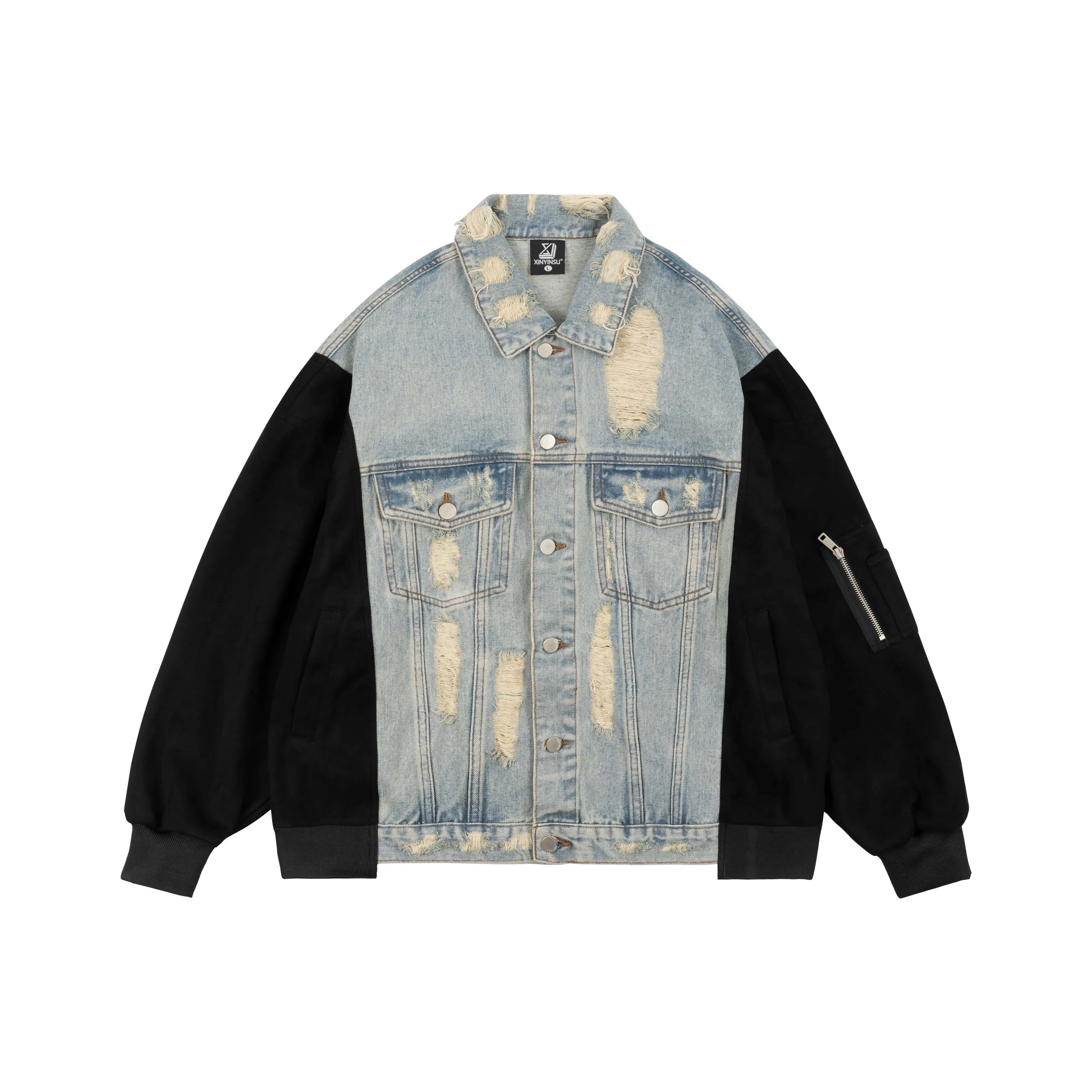 XINYINSU FW24 Denim Jacket Unisex Blue XINYINSU FW24 Деним Куртка Унисекс Синий