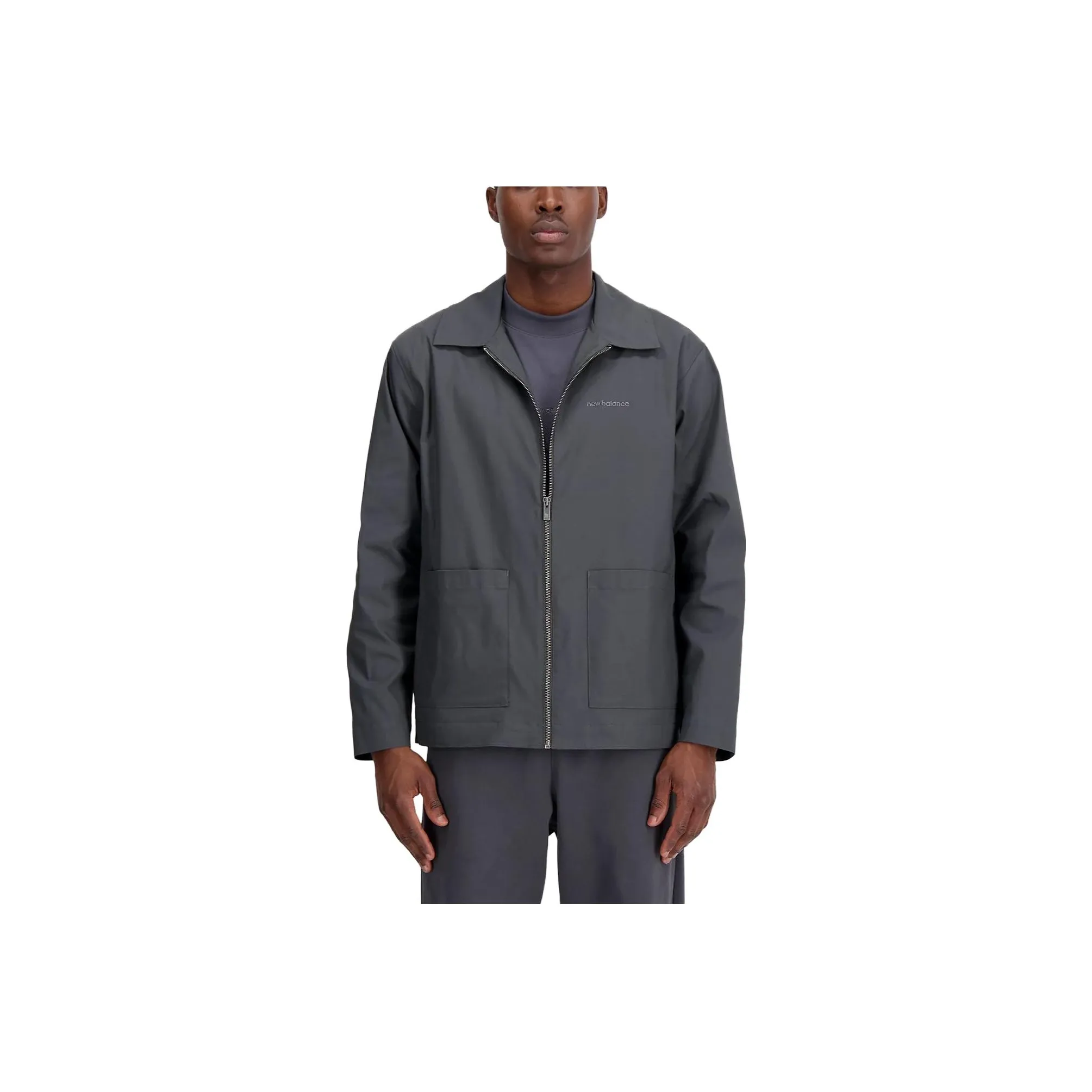 New Balance NB Athletic Linear Jackets & Coats Men's Gray