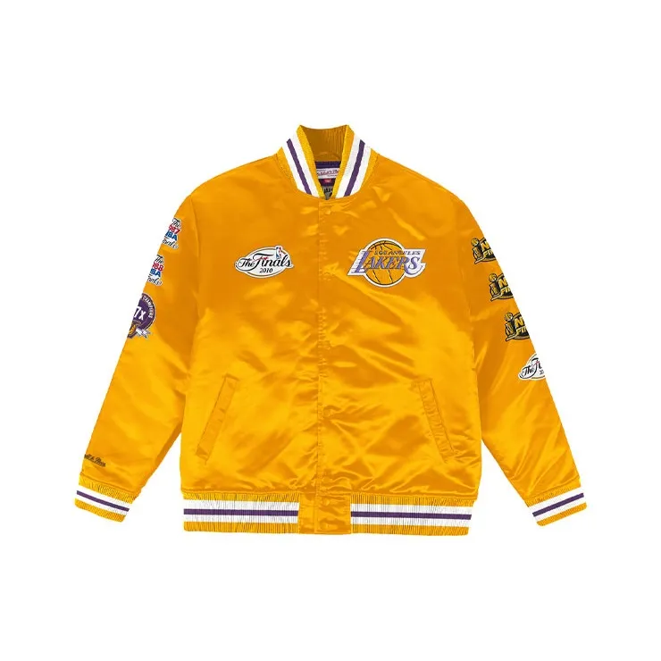 Mitchell & Ness Baseball Jacket Unisex Gold