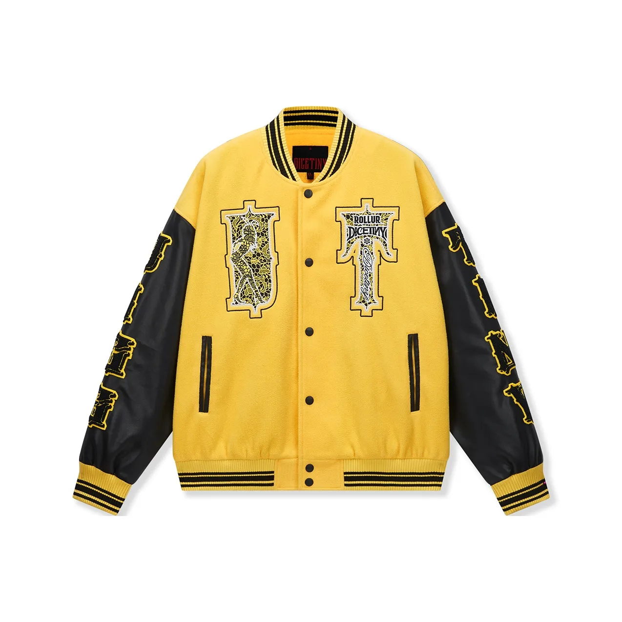 DICETINY Jackets Unisex Bright Yellow