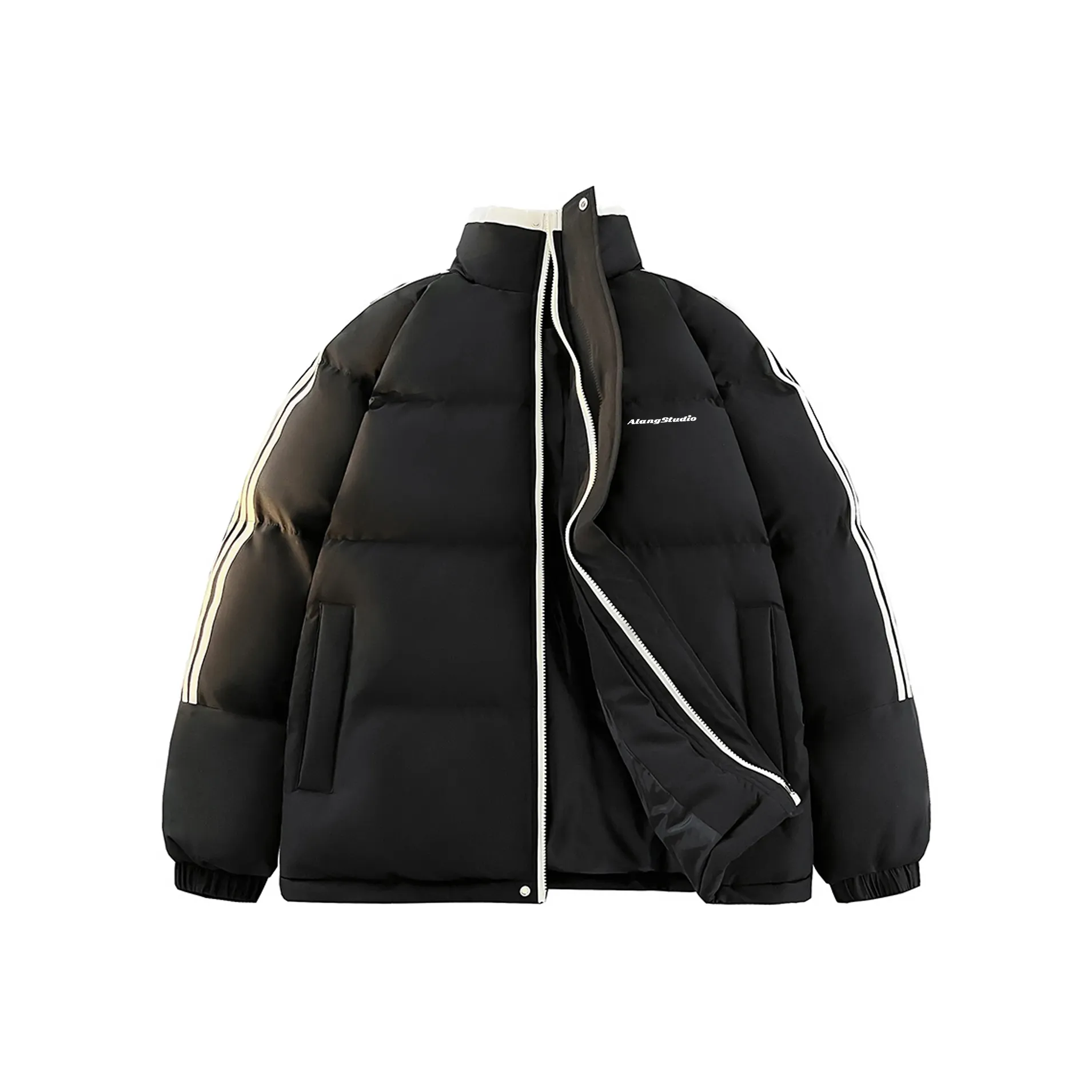 ALang Studio Хлопковый пуховик унисекс теплый хаки