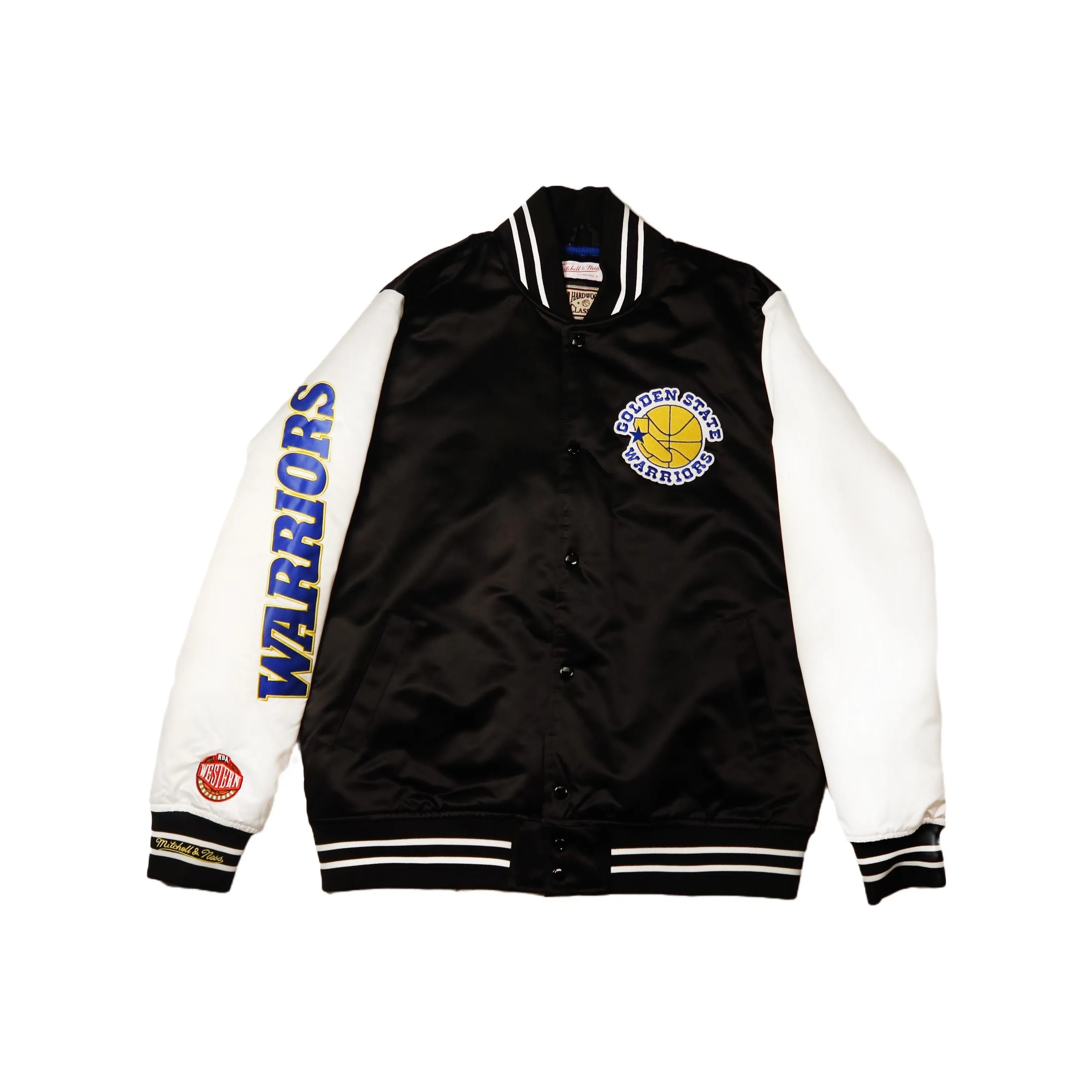 Mitchell & Ness Baseball Jacket Unisex Warrior Black White