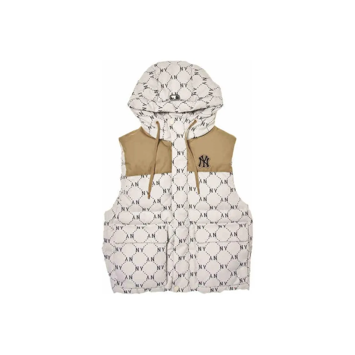 MLB New York Yankees Vest Unisex Dark Cream
