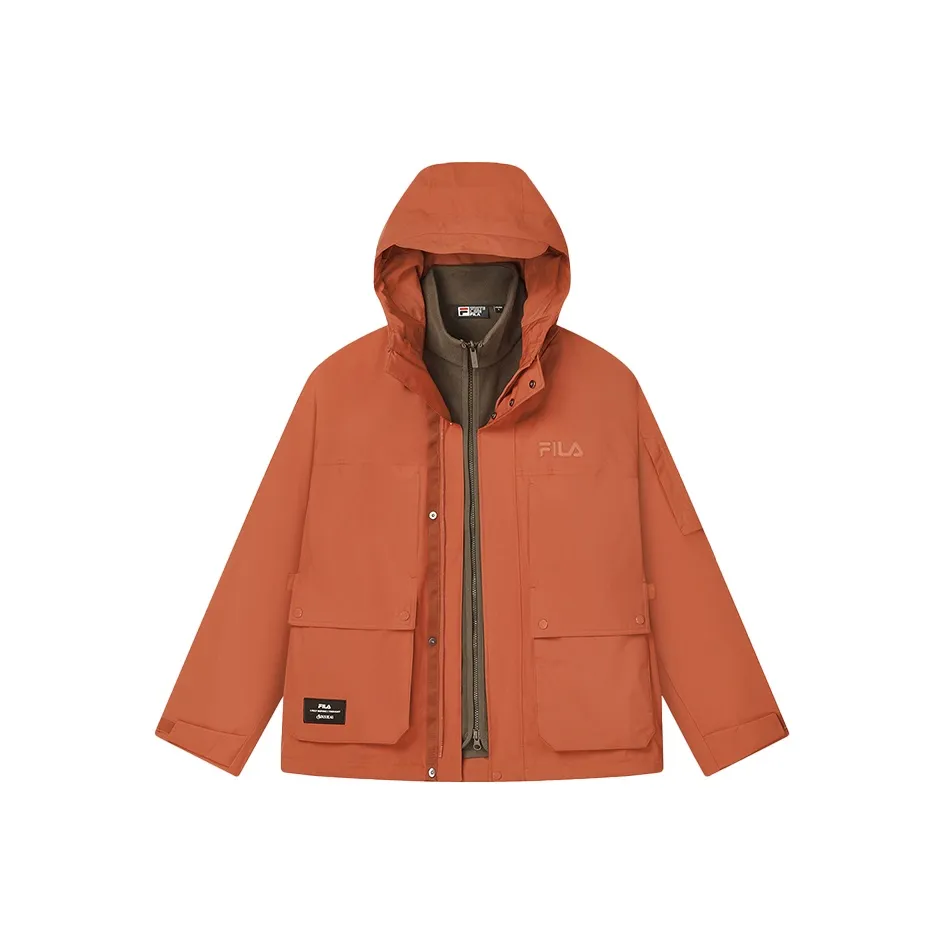 FILA Ветровка Мужская Светлая Ржаво-Красная
