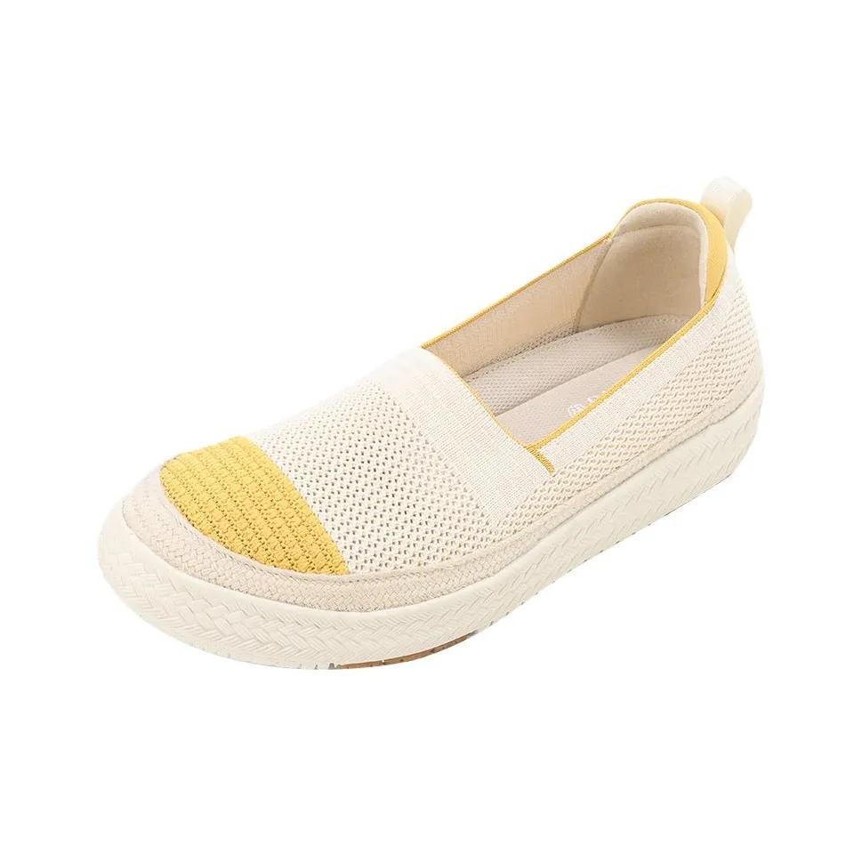PANSY Panxi Flyknit Breathable Comfortable Color Block Espadrilles Women's