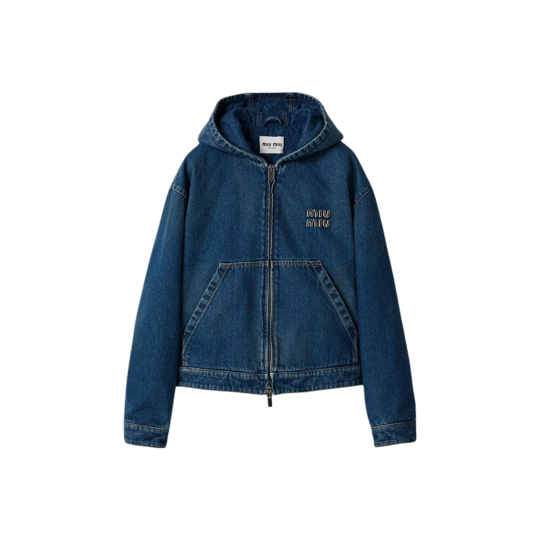 MIU MIU Denim Jackets Men Blue