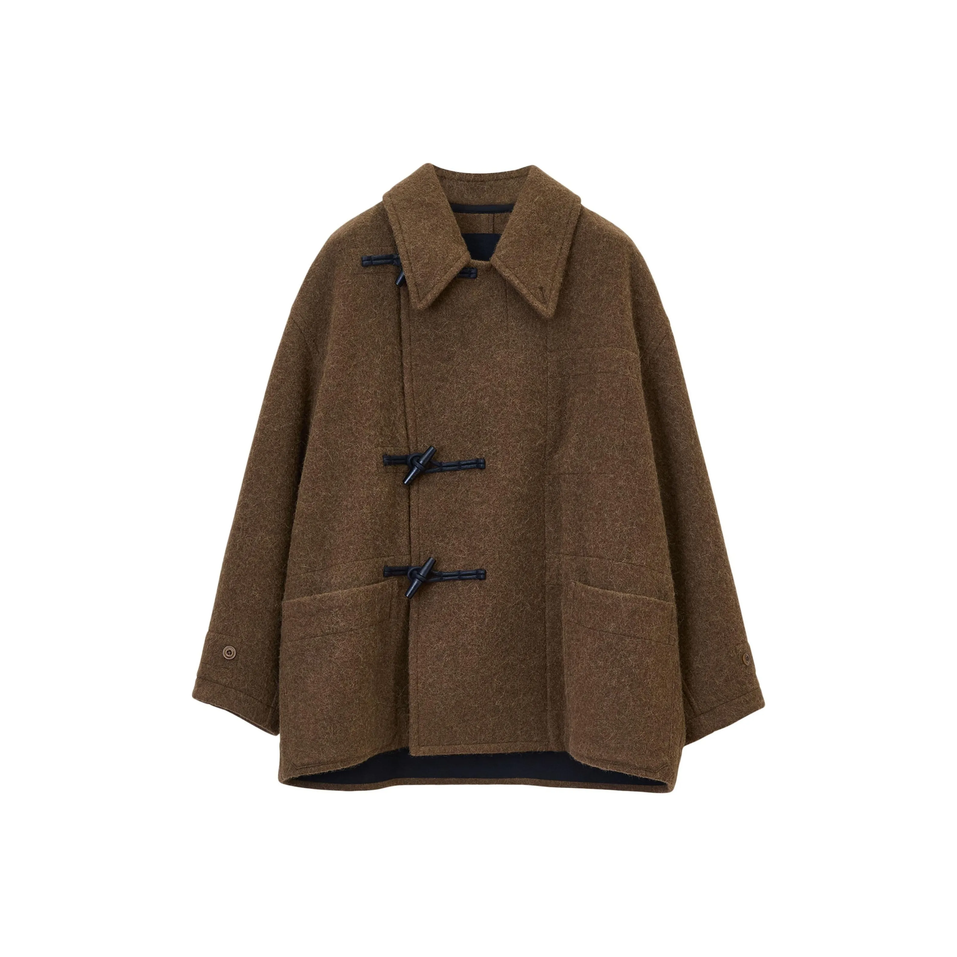 Lemaire Belted Felted Duffle Jacket