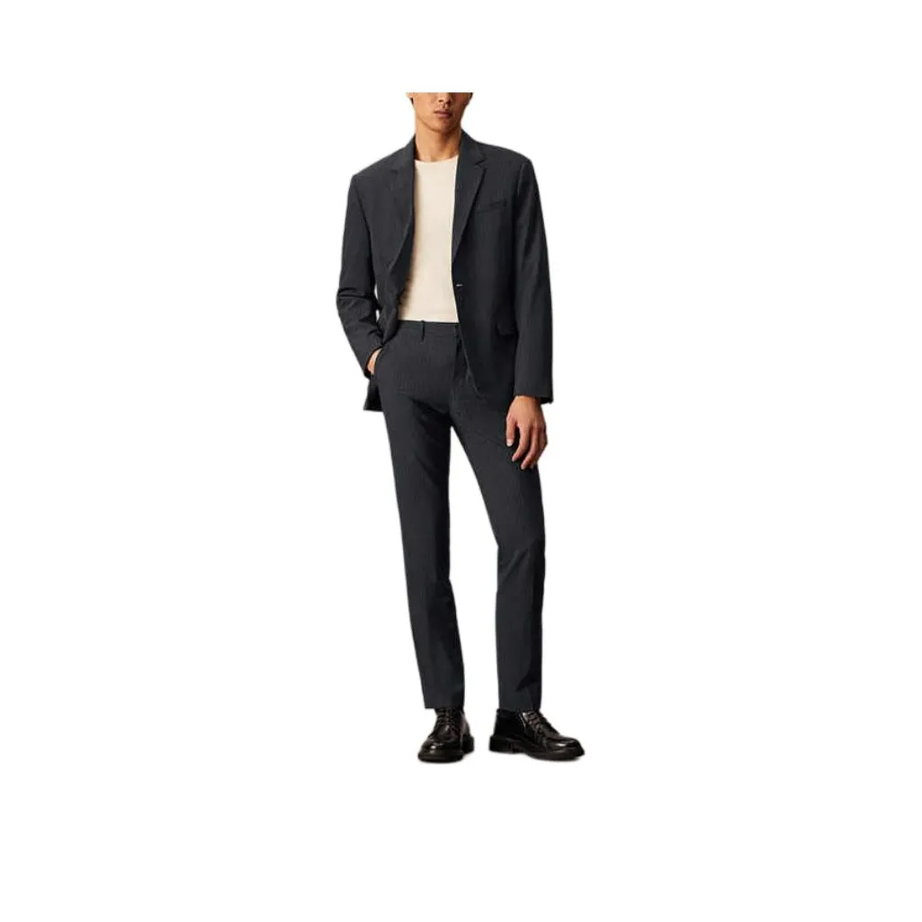 CALVIN KLEIN Business Suit Men's Mystic Gray
