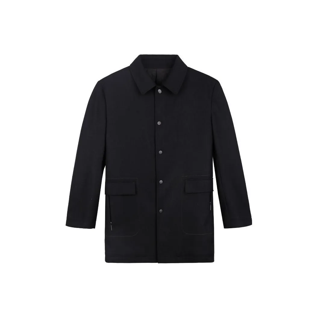 Wit Черное Мужское Пальто