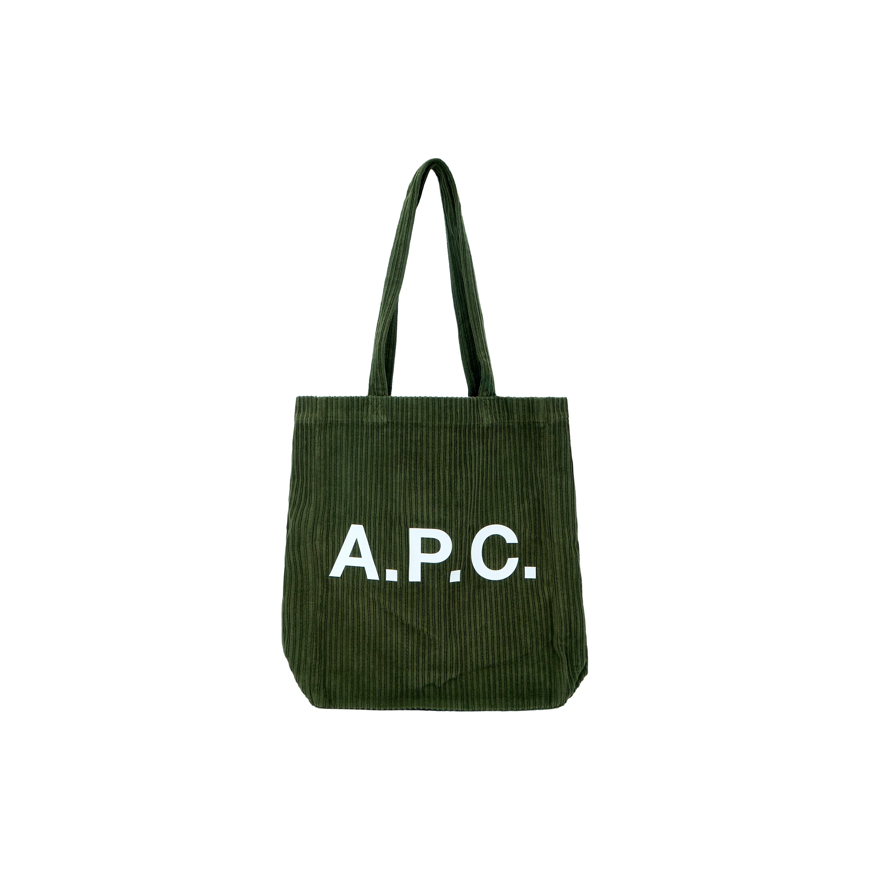 A.P.C Cotton Tote Bag, Shopping Bag, Handbag Women's Green