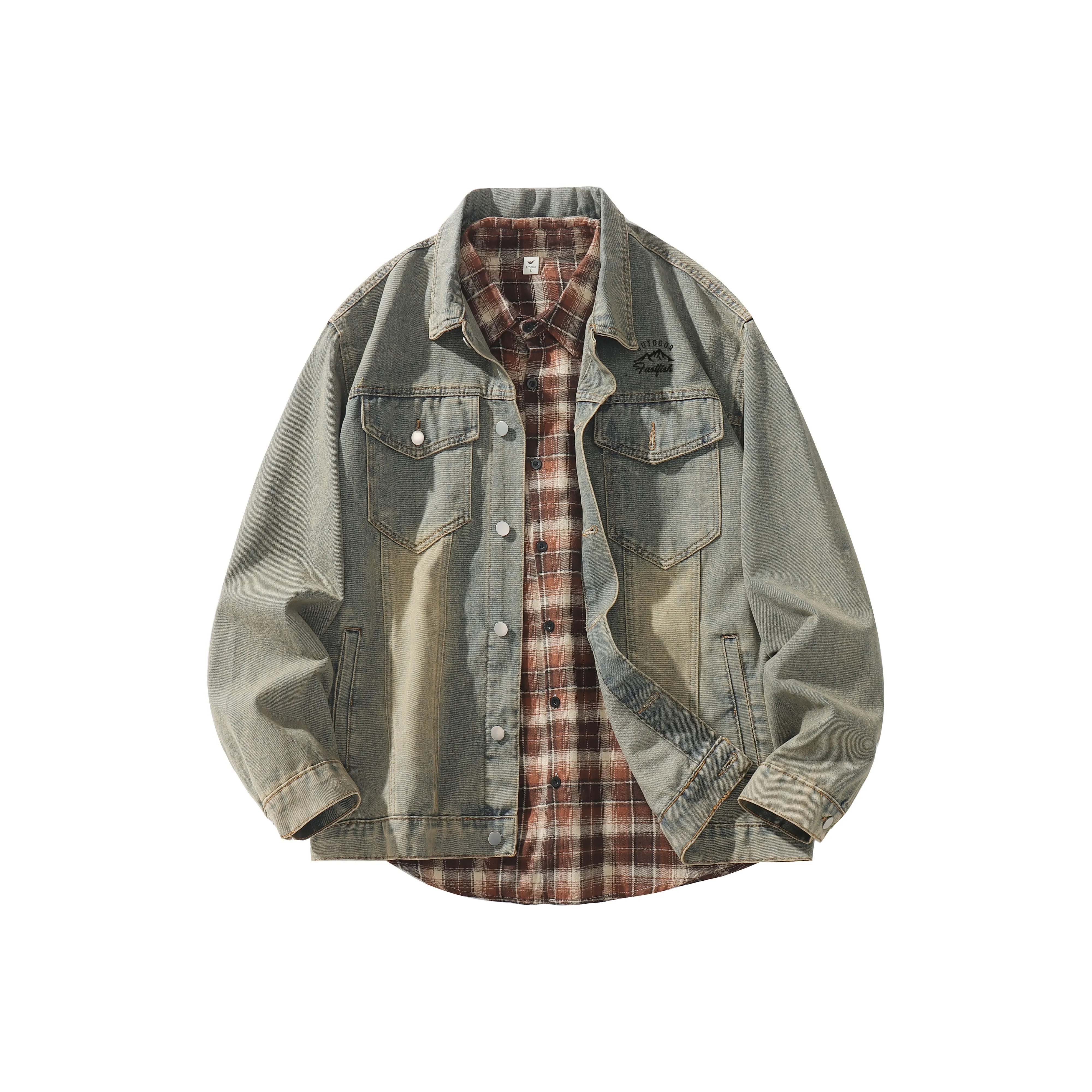 FASTFISH Унисекс Джинсовые Куртки