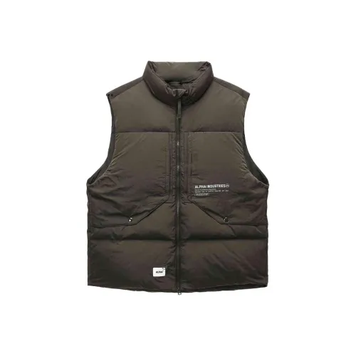 Alpha Industries Серый Мужские Жилеты