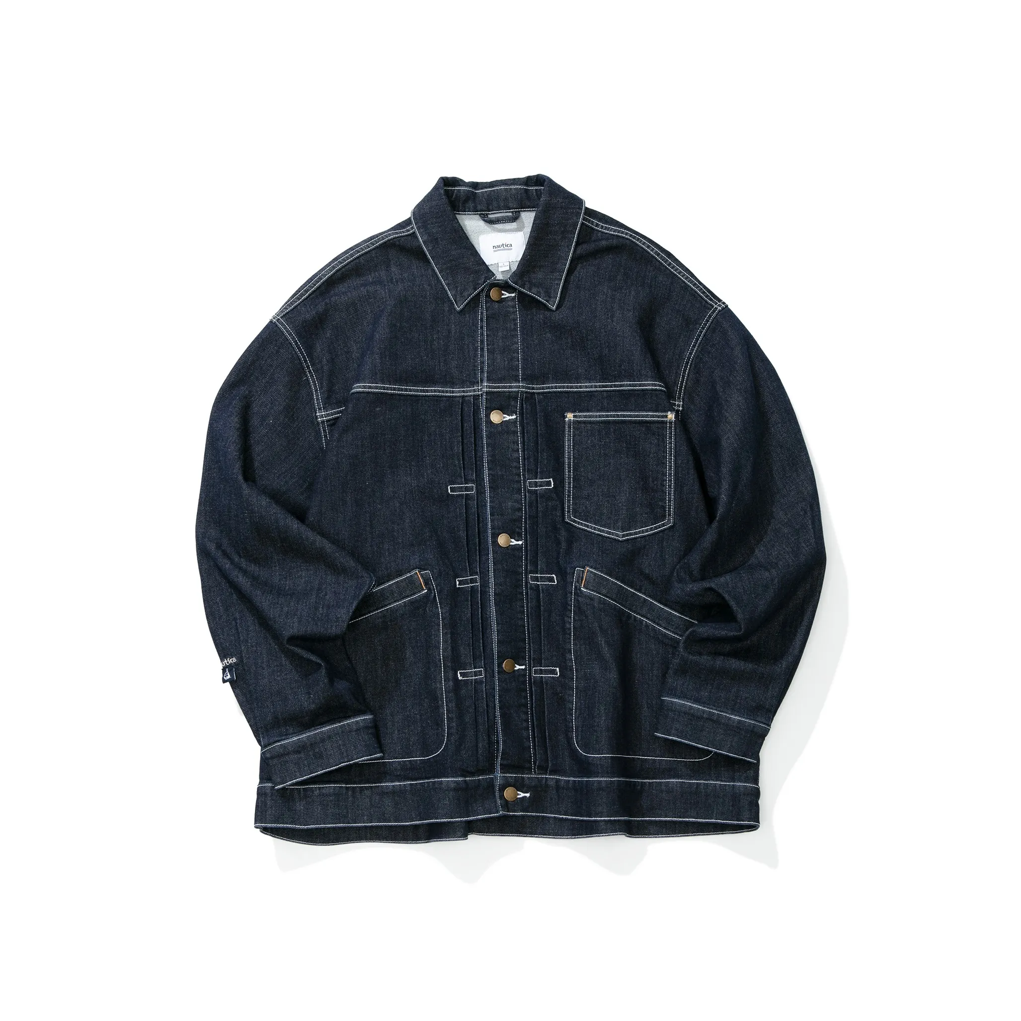 Nautica White Sail Denim Куртка Унисекс Темно-синий