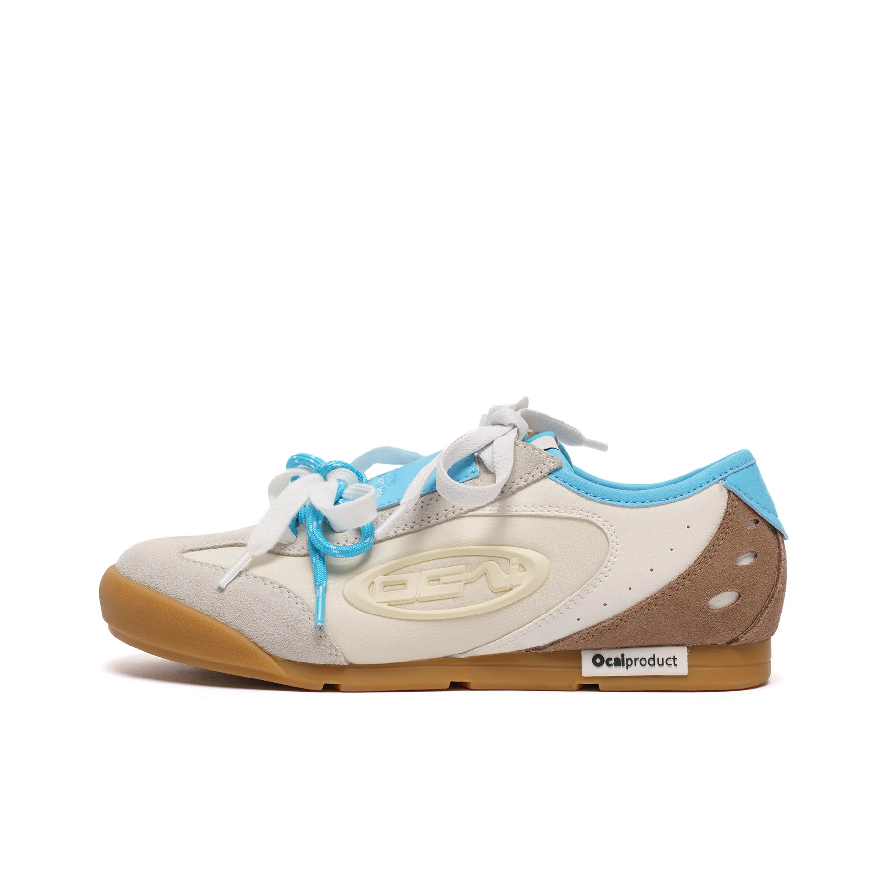 Ocai Легкий и Износостойкий Низкий Топ Скейтборд Кроссовки Женские Сырный Белый