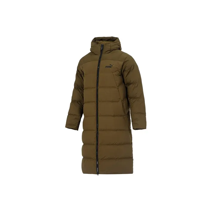 PUMA Темно-зеленый Мужской Пуховик