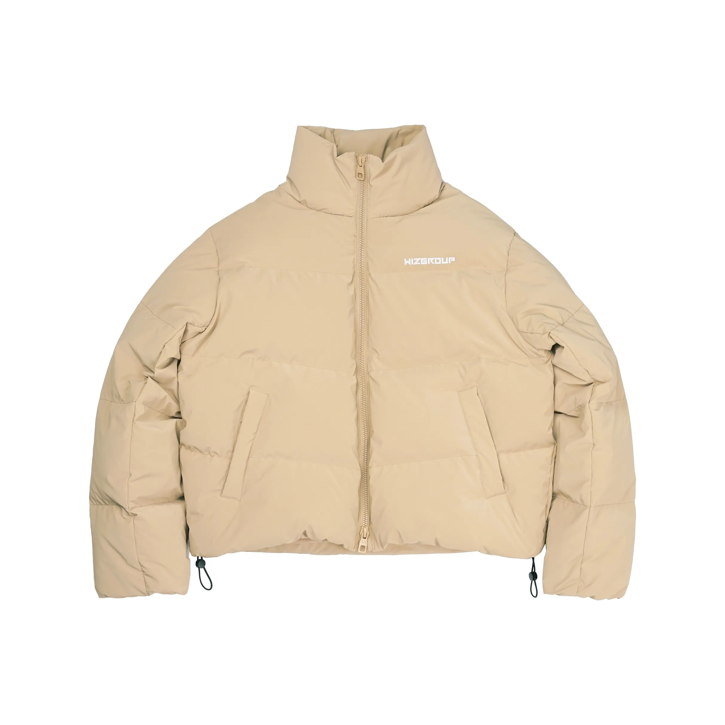 THEWIZBRAND Однотонный Воротник-стойка Утолщенный Короткий Пуховик Унисекс