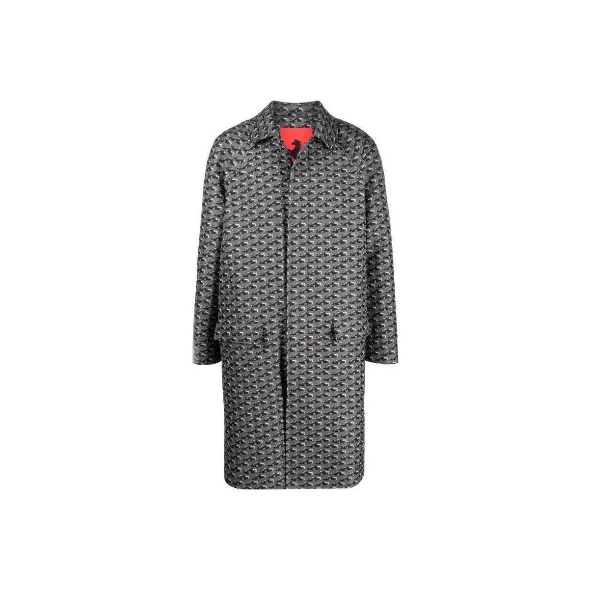 Ferrari Graphic print Single breasted Coat