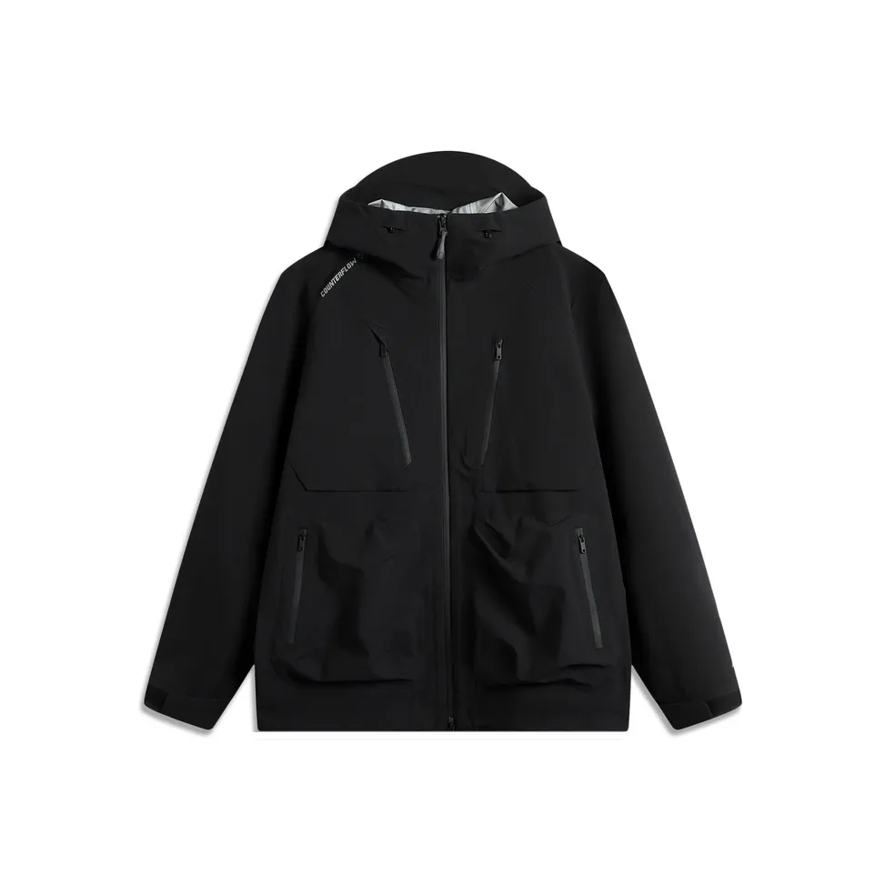 Подкладка водонепроницаемая ветрозащитная дышащая водоотталкивающая. Флис подогревающий 3 в 1 ветровка. Унисекс черный