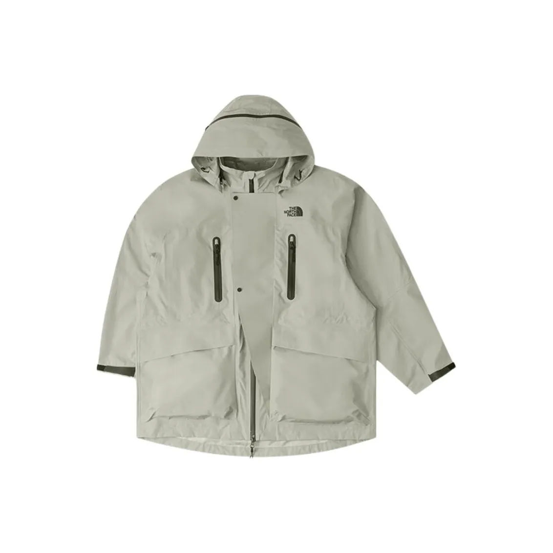 THE NORTH FACE UE Series Waterproof, Windproof, And Breathable Windbreaker Jacket Men Gray
