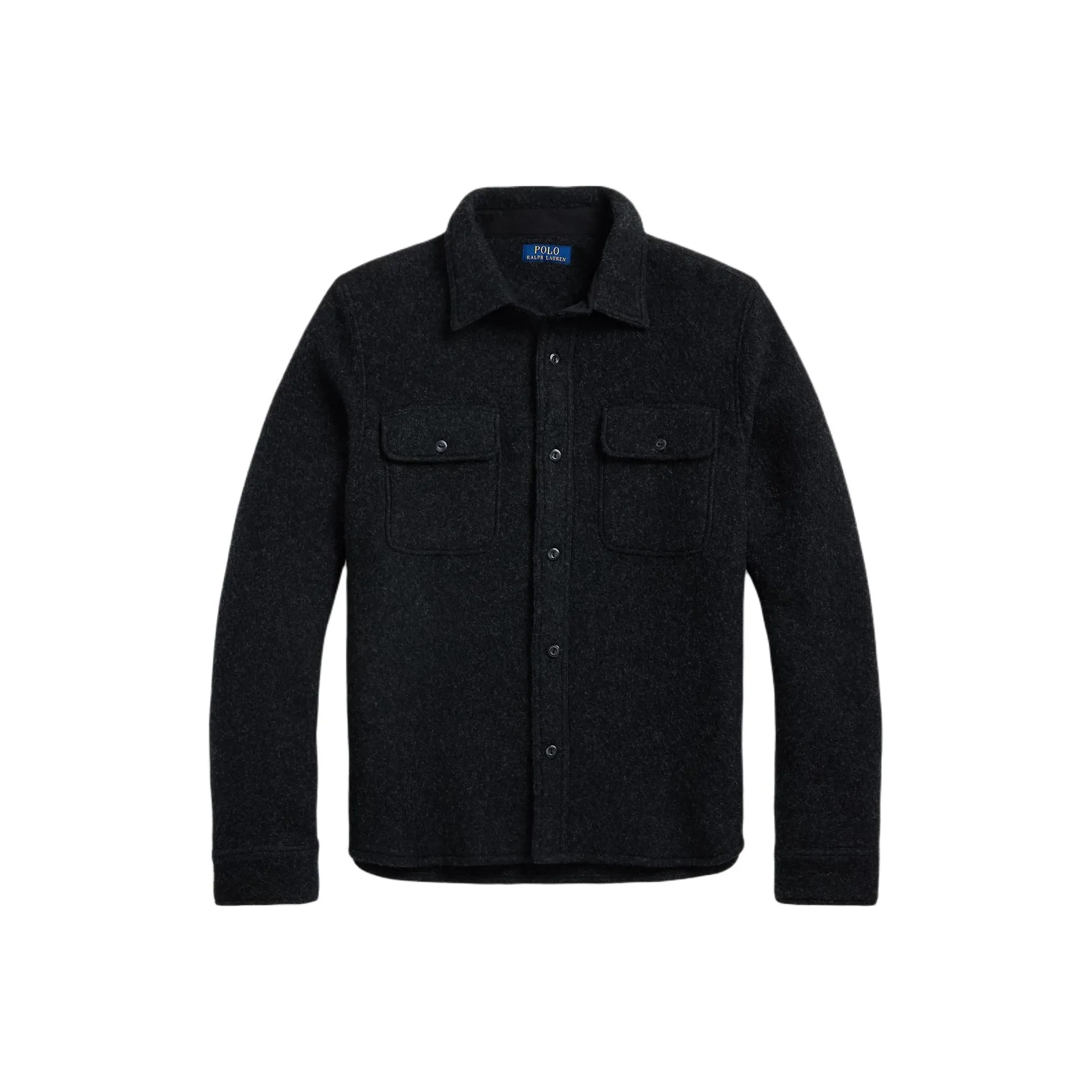 Polo Ralph Lauren Wool Blend Shirt Jacket Jackets Coats Men's Black