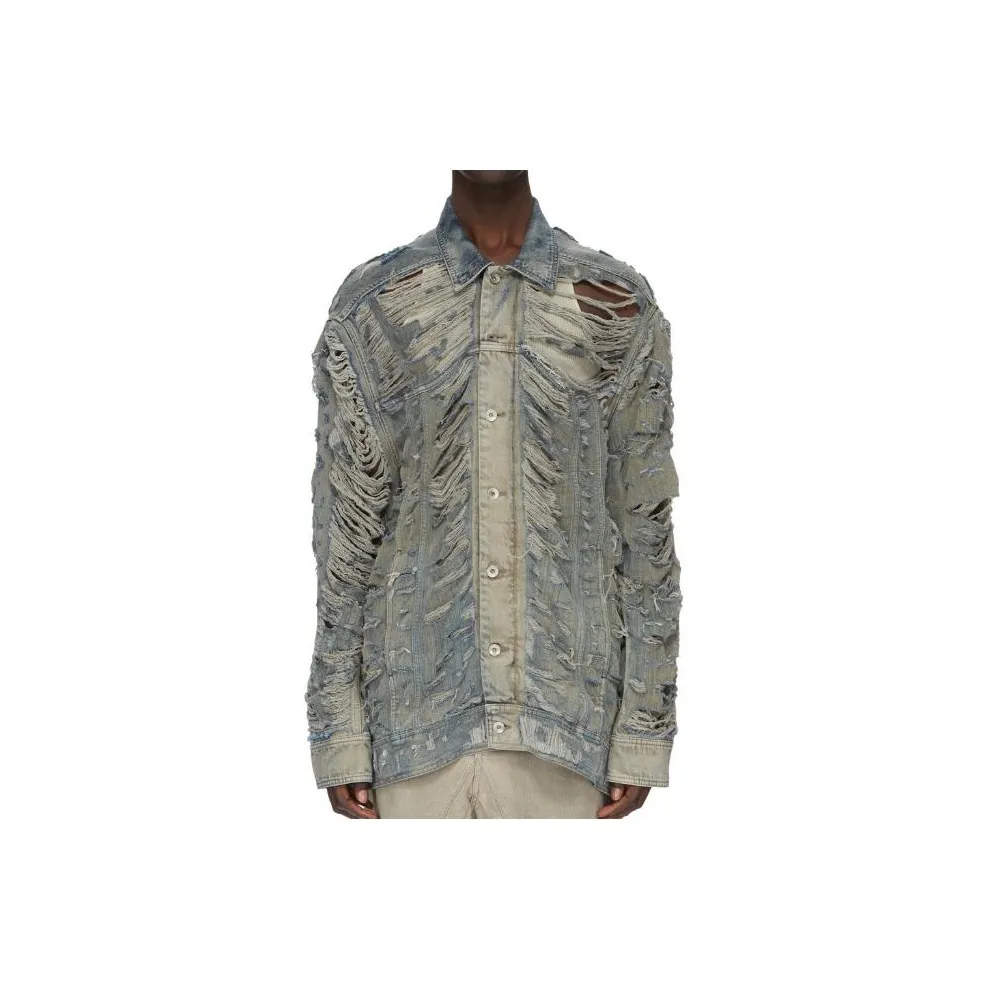 RICK OWENS/RO FW23 Jacket Men's Washed Blue
