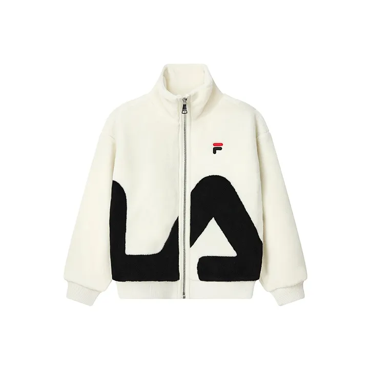 FILA Velvet Jackets Unisex Ecru
