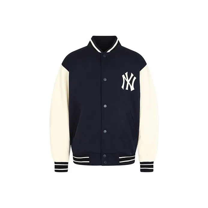MLB Baseball Jacket Unisex Navy Blue