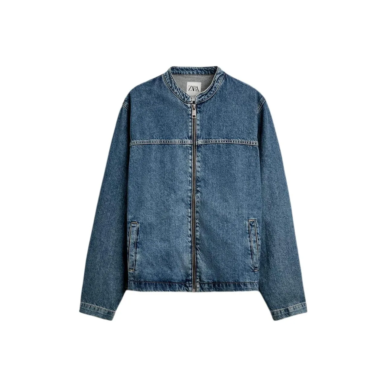 ZARA Denim Jackets Men's Blue