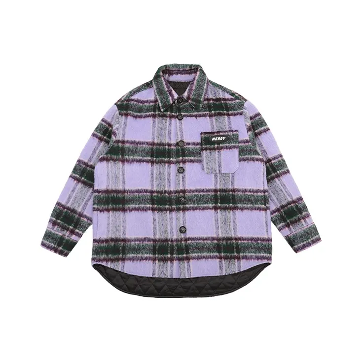 NERDY Хлопковый пуховик унисекс фиолетовый