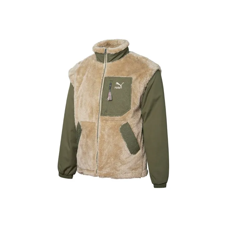 PUMA Velvet Jackets Men's Khaki