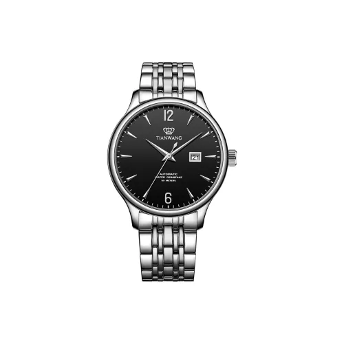 TIAN WANG Автоматический Механический Movement Мужские Kunlun Часы 41,5mm*41,5mm*11mm Черные